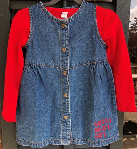 ASH Infant Denim Front Button Dress