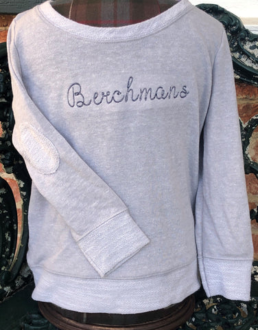 Berchmans Youth Grey Sweatshirt with logo