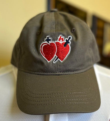 Caps - Baseball 6 Panel Hat with heart logo