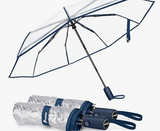 Umbrellas - Clear with red or navy trim