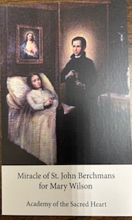 Prayer Card - St. John Berchmans and Mary Wilson