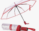 Umbrellas - Clear with red or navy trim