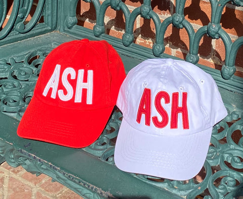 Caps - ASH - Red and White caps