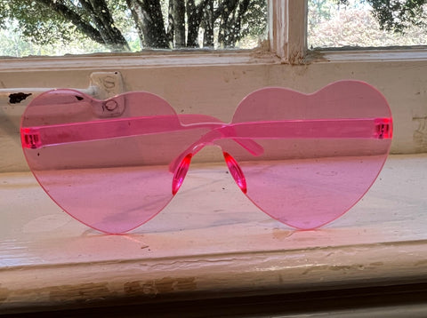 Heart-shaped Pink Sunglasses