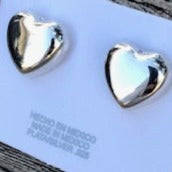 Jewelry - Silver Heart post - small